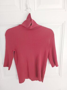 Ralph Lauren Medium Red Long Sleeved Turtle Neck Top